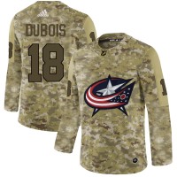 Adidas Blue Columbus Blue Jackets #18 Pierre-Luc Dubois Camo Authentic Stitched NHL Jersey