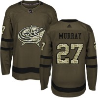 Adidas Blue Columbus Blue Jackets #27 Ryan Murray Green Salute to Service Stitched NHL Jersey