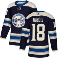Adidas Blue Columbus Blue Jackets #18 Pierre-Luc Dubois Navy Alternate Authentic Stitched NHL Jersey