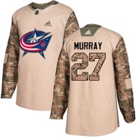 Adidas Blue Columbus Blue Jackets #27 Ryan Murray Camo Authentic 2017 Veterans Day Stitched NHL Jersey