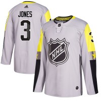 Adidas Blue Columbus Blue Jackets #3 Seth Jones Gray 2018 All-Star Metro Division Authentic Stitched NHL Jersey