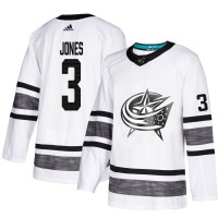 Adidas Blue Columbus Blue Jackets #3 Seth Jones White Authentic 2019 All-Star Stitched NHL Jersey