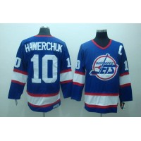 Winnipeg Jets #10 Dale Hawerchuk Stitched Blue CCM Throwback NHL Jersey