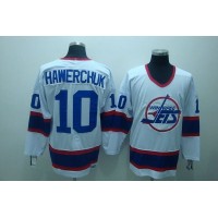Winnipeg Jets #10 Dale Hawerchuk Stitched White CCM Throwback NHL Jersey