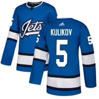 Adidas Winnipeg Jets #5 Dmitry Kulikov Blue Alternate Authentic Stitched NHL Jersey