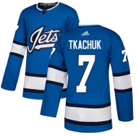 Adidas Winnipeg Jets #7 Keith Tkachuk Blue Alternate Authentic Stitched NHL Jersey