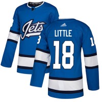 Adidas Winnipeg Jets #18 Bryan Little Blue Alternate Authentic Stitched NHL Jersey