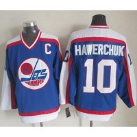 Winnipeg Jets #10 Dale Hawerchuk Blue/White CCM Throwback Stitched NHL Jersey