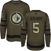 Adidas Winnipeg Jets #5 Dmitry Kulikov Green Salute to Service Stitched NHL Jersey