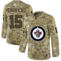 Adidas Winnipeg Jets #15 Matt Hendricks Camo Authentic Stitched NHL Jersey