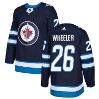 Adidas Winnipeg Jets #26 Blake Wheeler Navy Blue Home Authentic Stitched NHL Jersey
