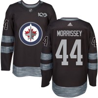 Adidas Winnipeg Jets #44 Josh Morrissey Black 1917-2017 100th Anniversary Stitched NHL Jersey