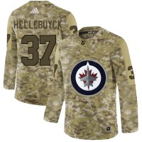 Adidas Winnipeg Jets #37 Connor Hellebuyck Camo Authentic Stitched NHL Jersey