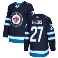 Adidas Winnipeg Jets #27 Nikolaj Ehlers Navy Blue Home Authentic Stitched NHL Jersey