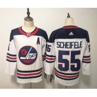 Adidas Winnipeg Jets #55 Mark Scheifele White Third Stitched NHL Jersey