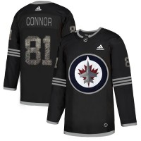 Adidas Winnipeg Jets #81 Kyle Connor Black Authentic Classic Stitched NHL Jersey
