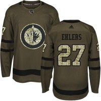 Adidas Winnipeg Jets #27 Nikolaj Ehlers Green Salute to Service Stitched NHL Jersey