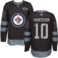 Adidas Winnipeg Jets #10 Dale Hawerchuk Black 1917-2017 100th Anniversary Stitched NHL Jersey
