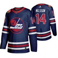 Winnipeg Winnipeg Jets #14 Ulf Nilsson Men's 2019-20 Heritage Classic Wha Navy Stitched NHL Jersey