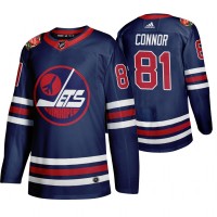 Winnipeg Winnipeg Jets #81 Kyle Connor Men's 2019-20 Heritage Classic Wha Navy Stitched NHL Jersey