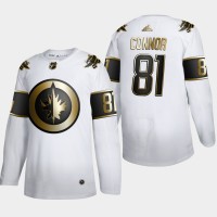 Winnipeg Winnipeg Jets #81 Kyle Connor Men's Adidas White Golden Edition Limited Stitched NHL Jersey