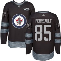 Adidas Winnipeg Jets #85 Mathieu Perreault Black 1917-2017 100th Anniversary Stitched NHL Jersey