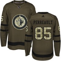 Adidas Winnipeg Jets #85 Mathieu Perreault Green Salute to Service Stitched NHL Jersey