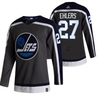 Winnipeg Winnipeg Jets #27 Nikolaj Ehlers Black Men's Adidas 2020-21 Reverse Retro Alternate NHL Jersey