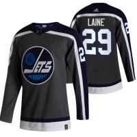 Winnipeg Winnipeg Jets #29 Patrik Laine Black Men's Adidas 2020-21 Reverse Retro Alternate NHL Jersey