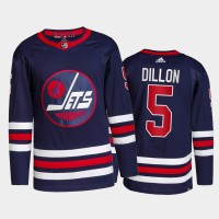 Adidas Winnipeg Jets #5 Brenden Dillon Men's 2021-22 Alternate Authentic NHL Jersey - Navy