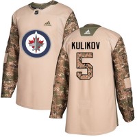 Adidas Winnipeg Jets #5 Dmitry Kulikov Camo Authentic 2017 Veterans Day Stitched NHL Jersey