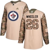 Adidas Winnipeg Jets #26 Blake Wheeler Camo Authentic 2017 Veterans Day Stitched NHL Jersey