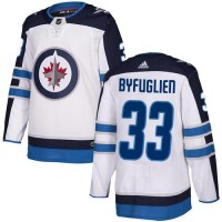 Adidas Winnipeg Jets #33 Dustin Byfuglien White Road Authentic Stitched NHL Jersey