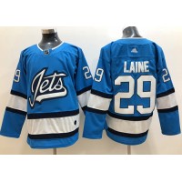 Adidas Winnipeg Jets #29 Patrik Laine Blue Alternate Authentic Stitched NHL Jersey