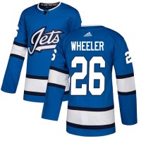 Adidas Winnipeg Jets #26 Blake Wheeler Blue Alternate Authentic Stitched NHL Jersey