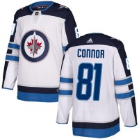Adidas Winnipeg Jets #81 Kyle Connor White Road Authentic Stitched NHL Jersey