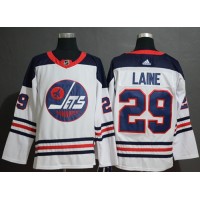 Adidas Winnipeg Jets #29 Patrik Laine White Authentic Heritage Stitched NHL Jersey