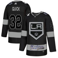 Adidas Los Angeles Kings X Dodgers #32 Jonathan Quick Black Authentic City Joint Name Stitched NHL Jersey