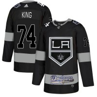 Adidas Los Angeles Kings X Dodgers #74 Dwight King Black Authentic City Joint Name Stitched NHL Jersey