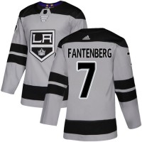 Adidas Los Angeles Kings #7 Oscar Fantenberg Gray Alternate Authentic Stitched NHL Jersey