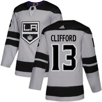Adidas Los Angeles Kings #13 Kyle Clifford Gray Alternate Authentic Stitched NHL Jersey
