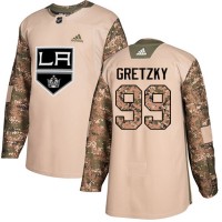 Adidas Los Angeles Kings #99 Wayne Gretzky Camo Authentic 2017 Veterans Day Stitched NHL Jersey