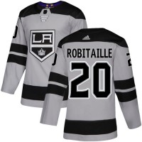 Adidas Los Angeles Kings #20 Luc Robitaille Gray Alternate Authentic Stitched NHL Jersey