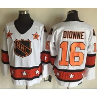 Los Angeles Kings #16 Marcel Dionne White/Orange All-Star CCM Throwback Stitched NHL Jersey