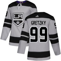 Adidas Los Angeles Kings #99 Wayne Gretzky Gray Alternate Authentic Stitched NHL Jersey
