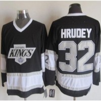 Los Angeles Kings #32 Kelly Hrudey Black CCM Throwback Stitched NHL Jersey
