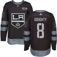 Adidas Los Angeles Kings #8 Drew Doughty Black 1917-2017 100th Anniversary Stitched NHL Jersey