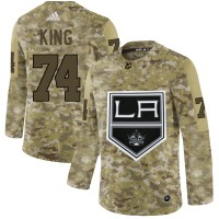 Adidas Los Angeles Kings #74 Dwight King Camo Authentic Stitched NHL Jersey