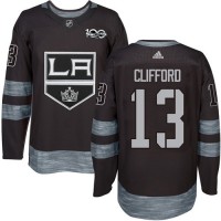 Adidas Los Angeles Kings #13 Kyle Clifford Black 1917-2017 100th Anniversary Stitched NHL Jersey