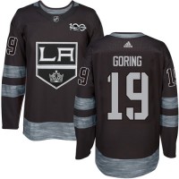 Adidas Los Angeles Kings #19 Butch Goring Black 1917-2017 100th Anniversary Stitched NHL Jersey